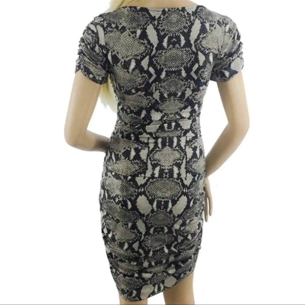 Alberto Makali Designer Animal Print Cocktail Dress - Picture 3 of 4